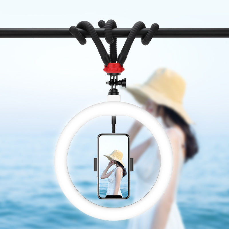 Illuminate Your Creativity with the 10 Inch LED Ring Light Desktop Tripod